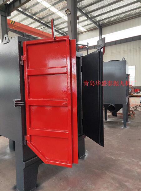 河北河間氣動開門376雙鉤式拋丸機發貨 河北河間氣動開門376雙鉤式拋丸機發貨